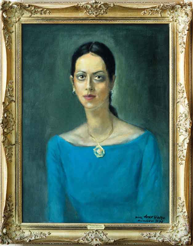Frauenporträt, Öl auf Leinwand 1979, von Arno Wothe genannt Arno di Monaco